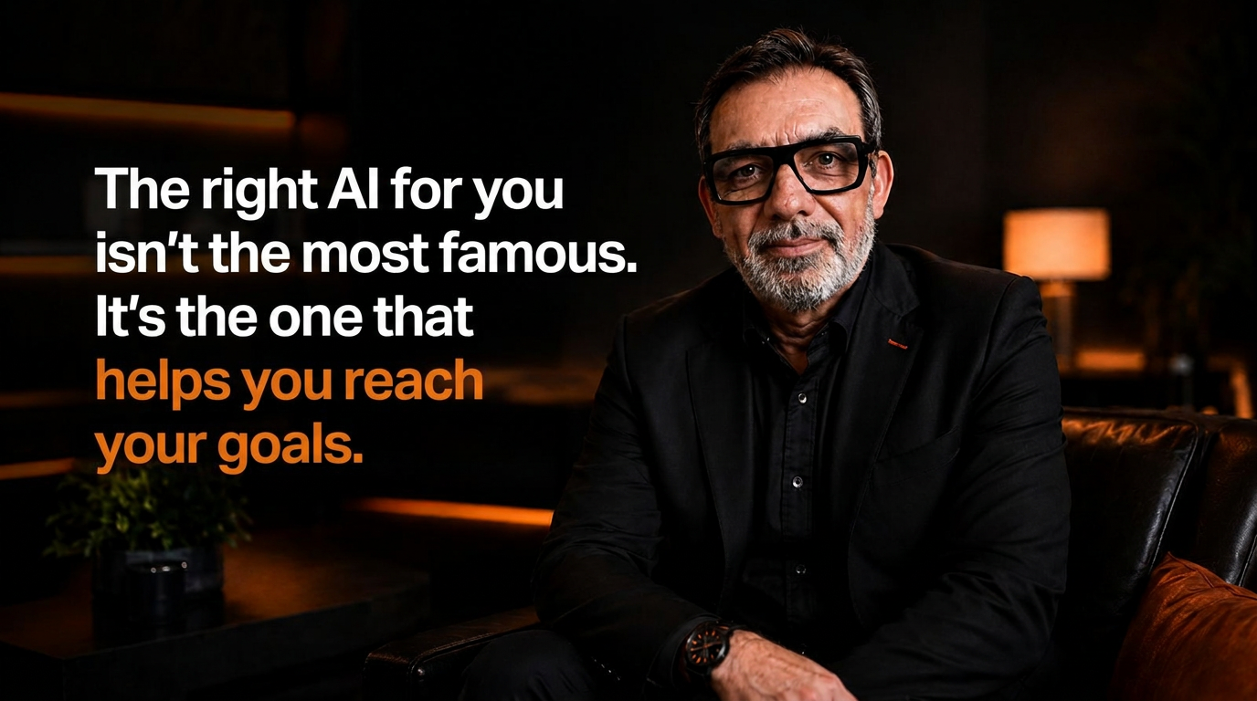 Emilio Bonura — The right AI for you isn't the most famous. It's the one that helps you reach your goals.