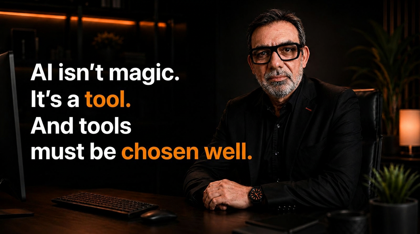 AI isn't magic. It's a tool. And tools must be chosen well. — Emilio Bonura