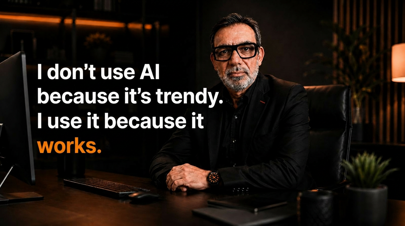 Emilio Bonura — I don't use AI because it's trendy. I use it because it works.
