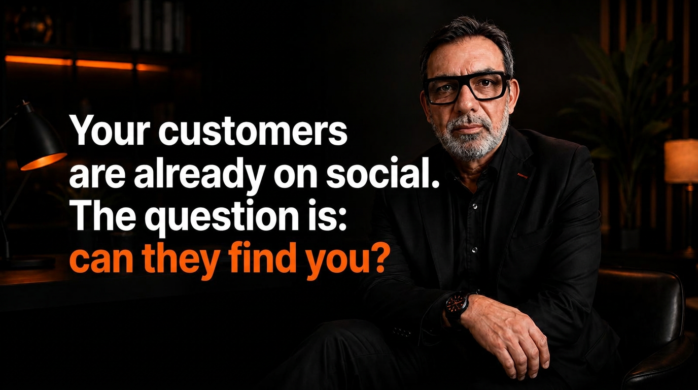 Your customers are already on social. The question is: can they find you? — Emilio Bonura